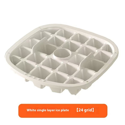 Convenient Outdoor Portable Ice Tray Large Capacity Ice Bucket 48 Extra-Large Ice Maker Food Grade Plastic Storage