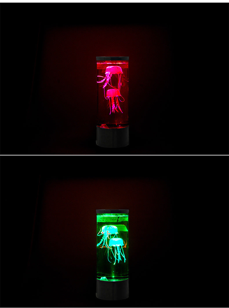 مصباح ليلي LED لحوض قنديل البحر يعمل بمنفذ USB