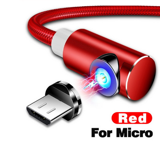 2m Magnetic Cable Micro USB Type C Adapter Charger Fast Charging For Magnet  Cord