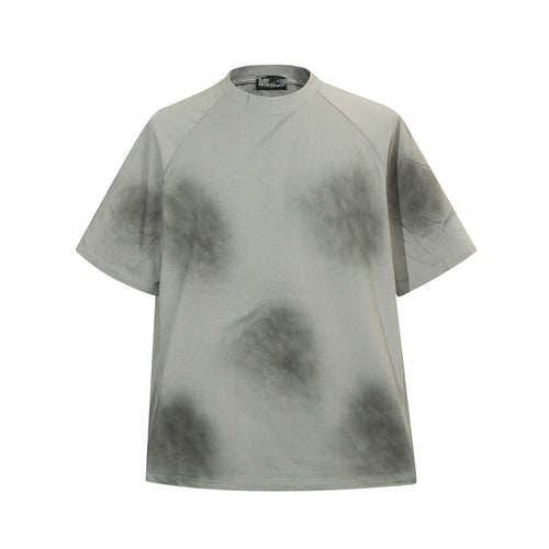 Tie-dyed Contrast Color Short-sleeved T-shirt Men's Street