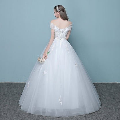 wedding dress new Korean bride married slender tail