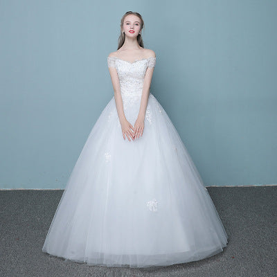 wedding dress new Korean bride married slender tail