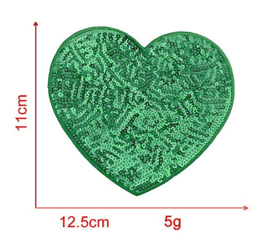 Sequin Love Embroidery Cloth Sticker Adhesive Accessories Decorations