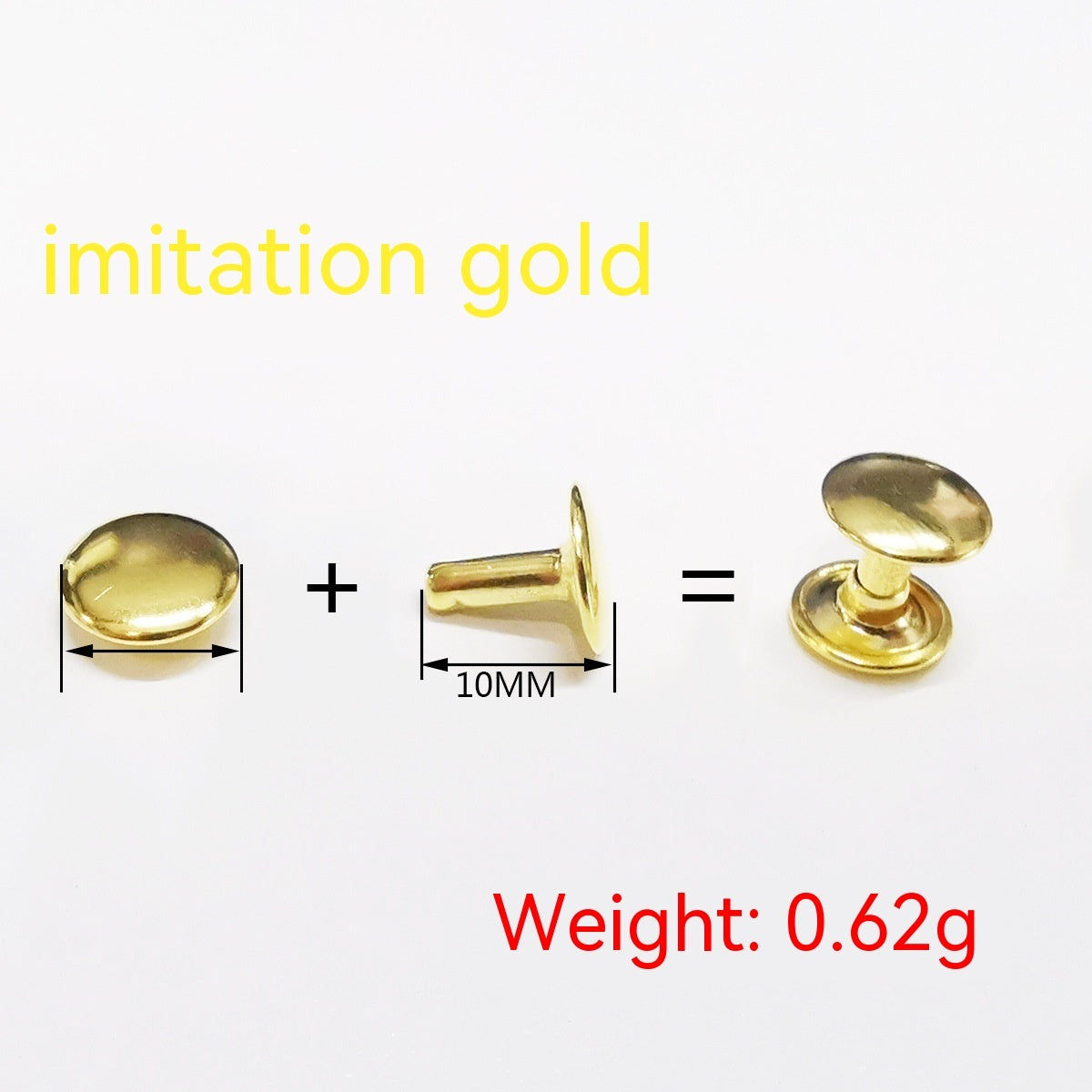 Belt DIY Mounted Rivet Double-sided Rivet Small Flat Nail