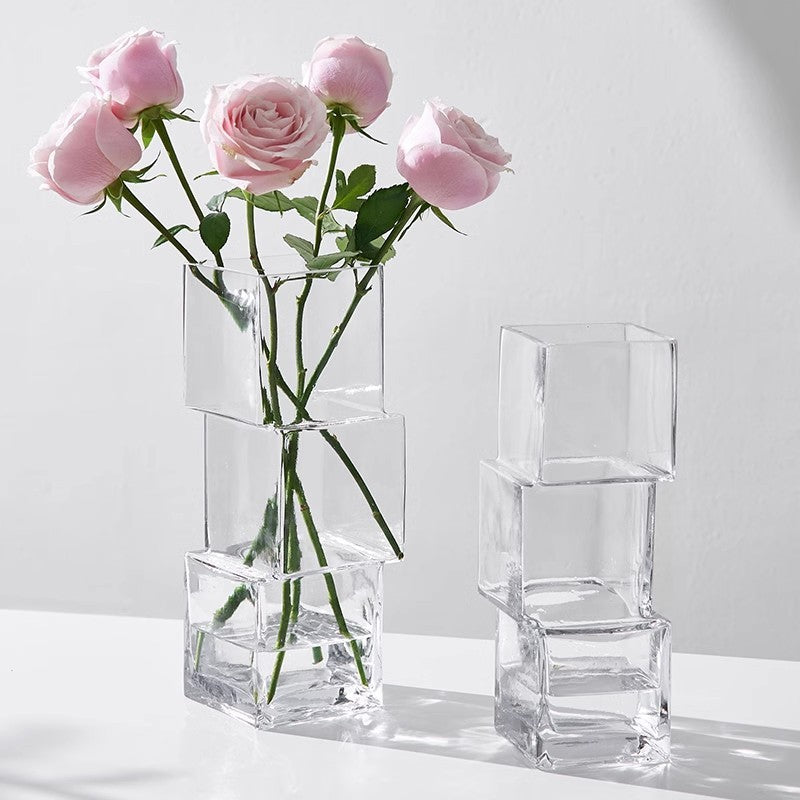 Handmade Dislocation Irregular Glass Vase