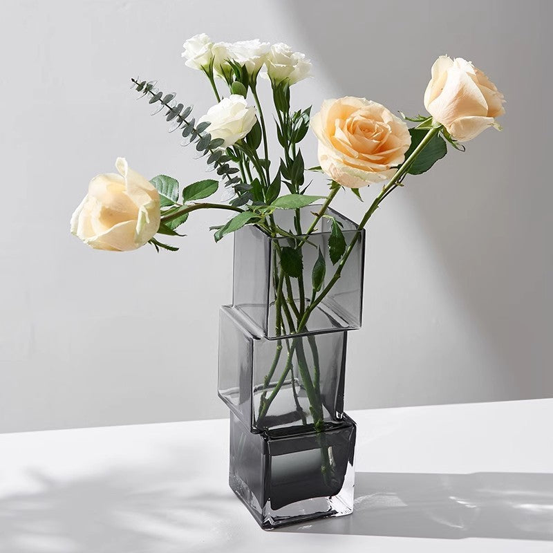 Handmade Dislocation Irregular Glass Vase