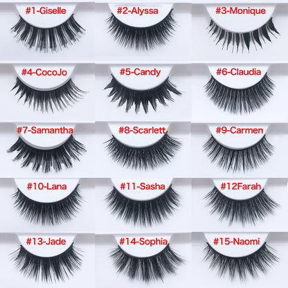 3D mink hair false eyelashes