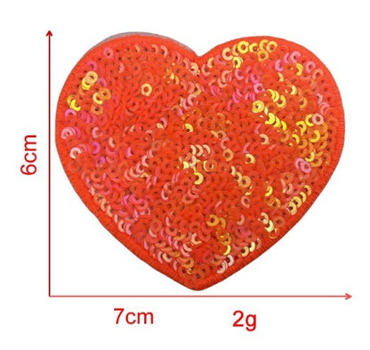 Sequin Love Embroidery Cloth Sticker Adhesive Accessories Decorations