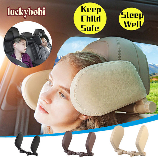Car Seat Headrest Pillow Travel Rest Neck Pillow Support Solution For Kids Pillow And Adults Auto
