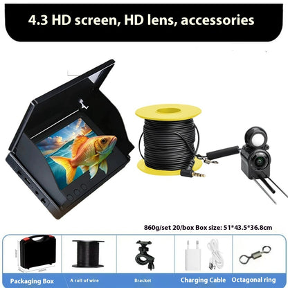 Underwater Visual Fish Finder Display Screen Night Vision Waterproof Ultra-clear Camera