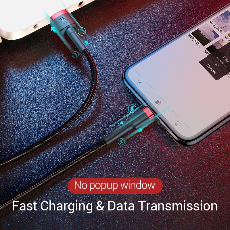 Baseus Classic USB Cable for iPhone xs max Charger USB Data Cable for iPhone X 8 6 6s 2.4A USB Charging Cable Phone Cord Adapter