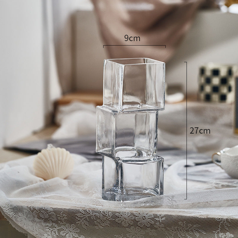 Handmade Dislocation Irregular Glass Vase