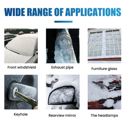 Melting Snow Remover Quick Melting Snow Remover For Car Glass In Winter Front Windshield And Window Snow Preventer