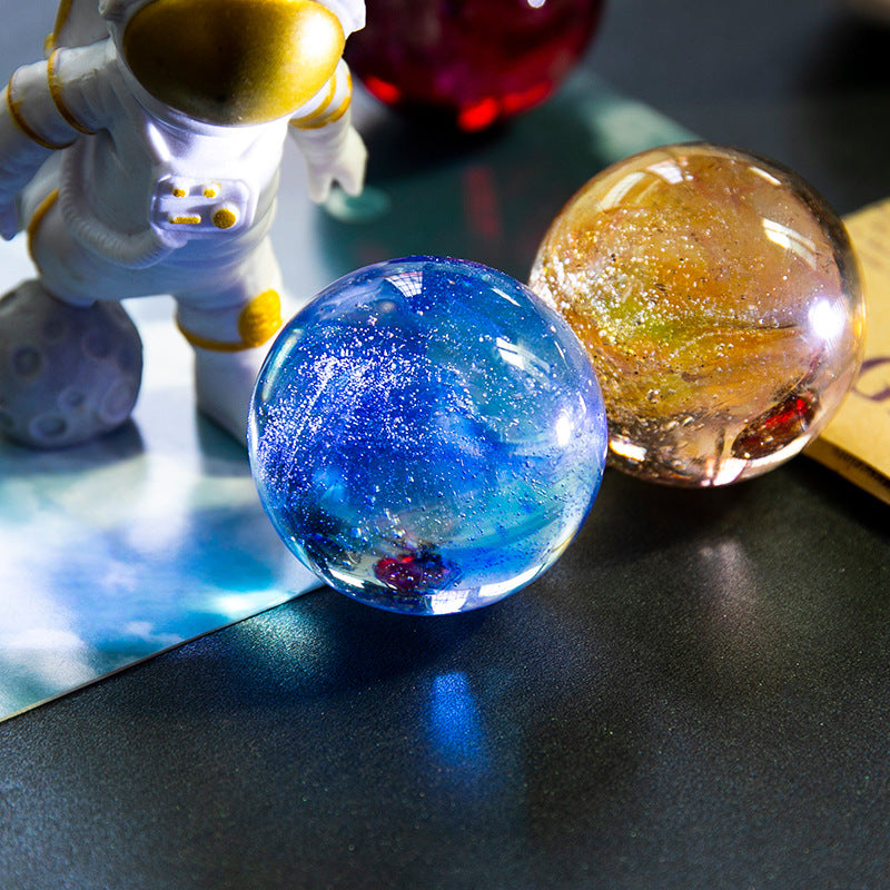 Colorful glass beads dragon beads glowing crystal balls desktop home decor ornaments birthday gifts small night lights