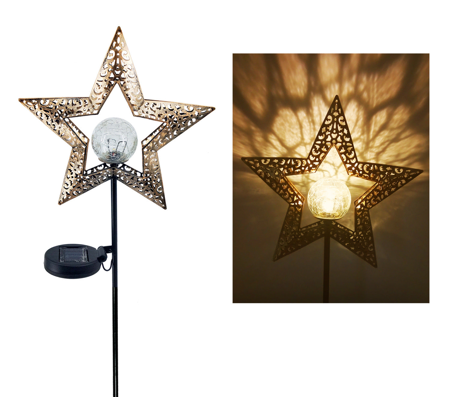مصباح LED يعمل بالطاقة الشمسية على شكل لهب معدني للحديقة LED مصباح تأثير اللهب أضواء خارجية مقاومة للماء أضواء المناظر الطبيعية ضوء زخرفي يعمل بالطاقة الشمسية