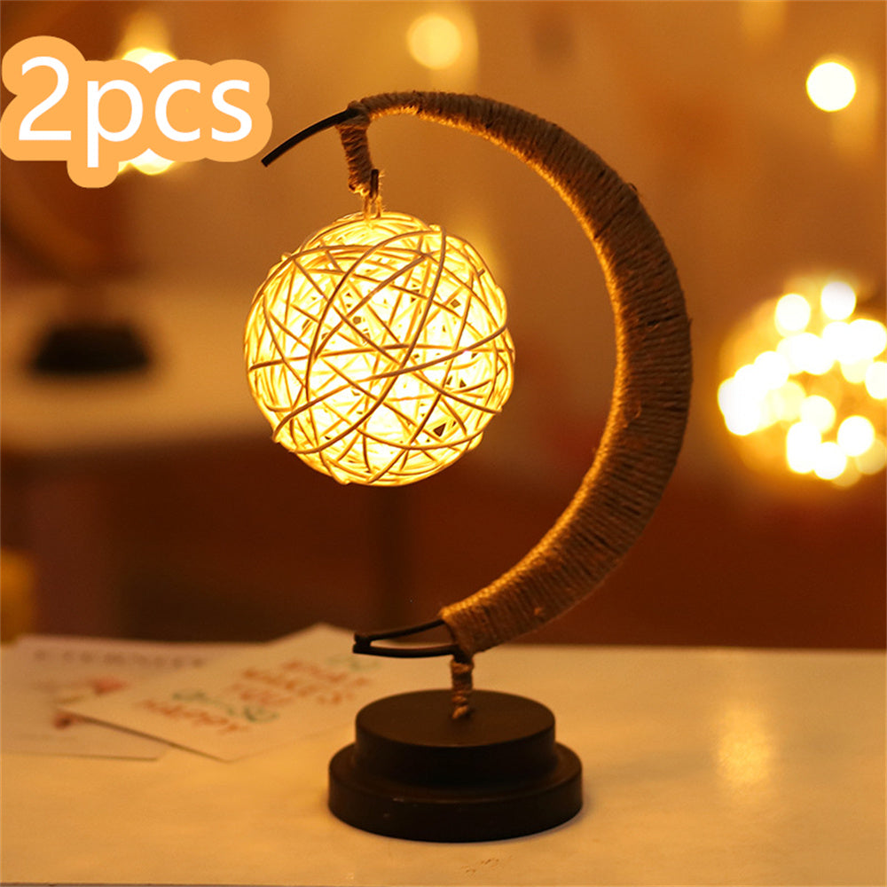 ضوء القمر LED ضوء زخرفي من الحديد المطاوع على شكل نجمة ضوء سلك نحاسي ضوء زخرفي بطارية USB