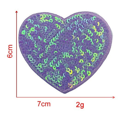 Sequin Love Embroidery Cloth Sticker Adhesive Accessories Decorations