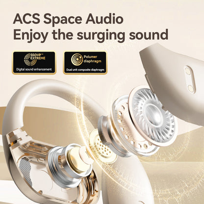 Fall Open - Ear Weireless Earphone, Lightweight Earphone , Noice Cancelling Bluetooth - CompatibleStereo