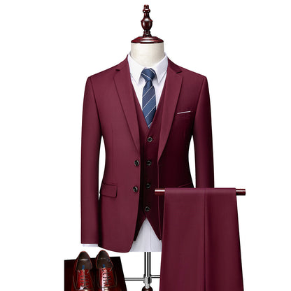 Suit Men's Bridegroom Business Casual Suit Vest