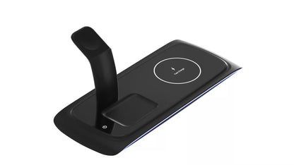 Three in one wireless charger suitable for Apple Watch, headphones, mobile phones, 15W wireless fast charging