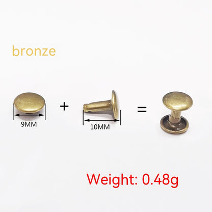 Belt DIY Mounted Rivet Double-sided Rivet Small Flat Nail