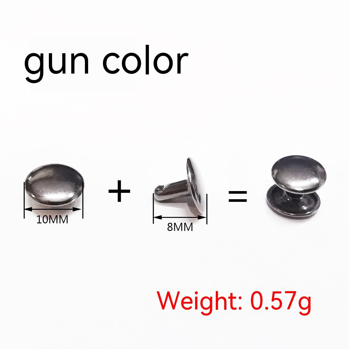 Belt DIY Mounted Rivet Double-sided Rivet Small Flat Nail