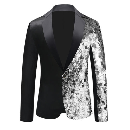 Men's Sequined Suit Jacket Dance Dress