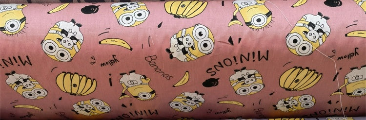 Cartoon Panda And Tiger Cotton Twill