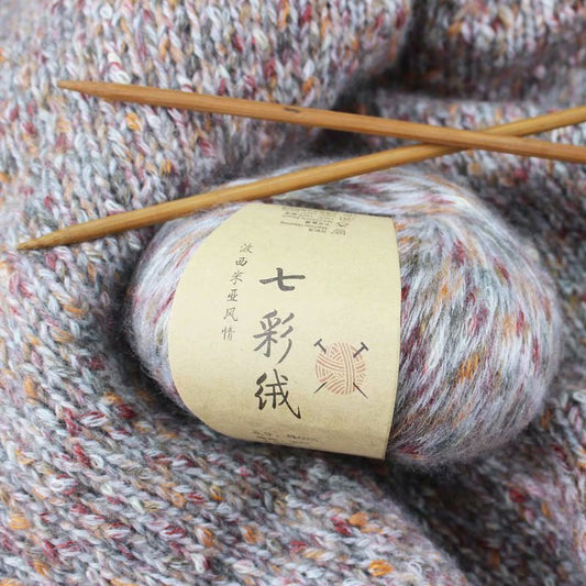 Colorful Woolen Yarn Handmade Crochet Diy Scarf Thread Sweater Hat Thread Medium Thick Woolen Ball