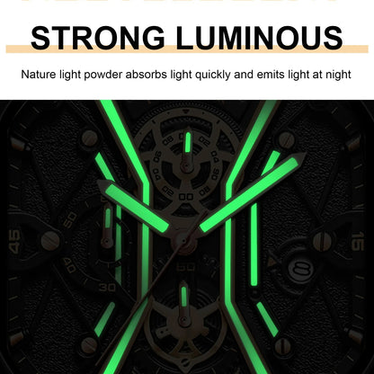 Quartz Men's Watches Luxury Fashion Wristwatches Chronograph Luminous
