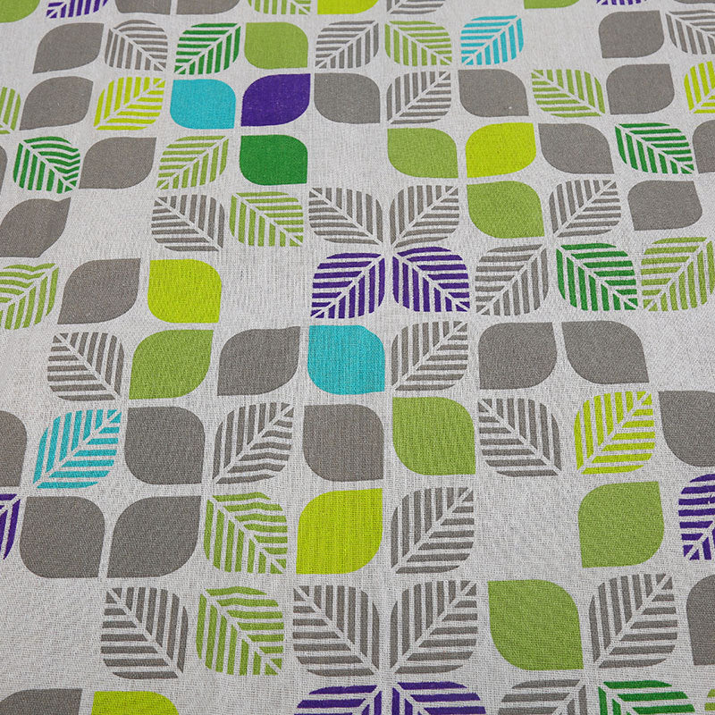 Cotton And Hemp Cloth Plant Tower Series Thickened Printed Fabric Storage Cloth