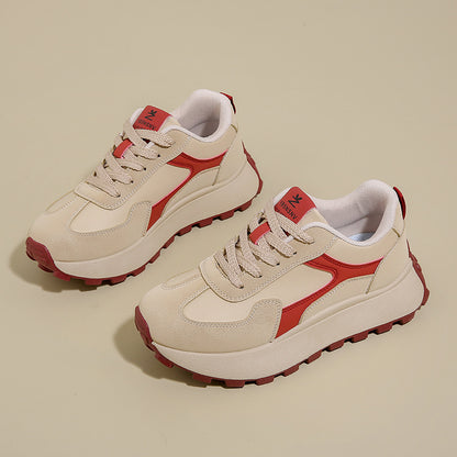 Spring Student Sports Running Leisure Platform Height Increasing Shoes