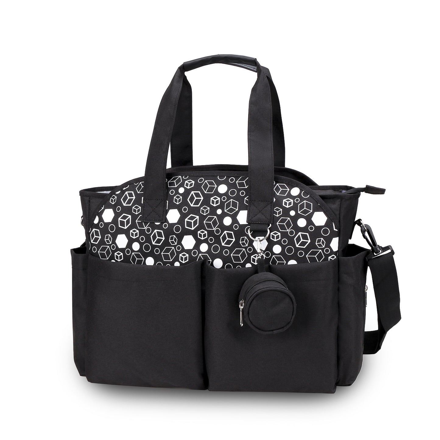 Outdoor Simplicity Printed Portable Single-shoulder Mommy Bag