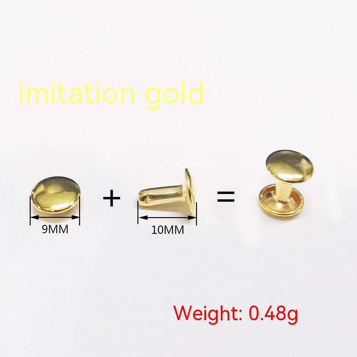 Belt DIY Mounted Rivet Double-sided Rivet Small Flat Nail