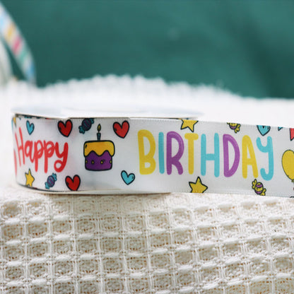 Packing Ribbon Polyester Printing Webbing Bouquet Bandage