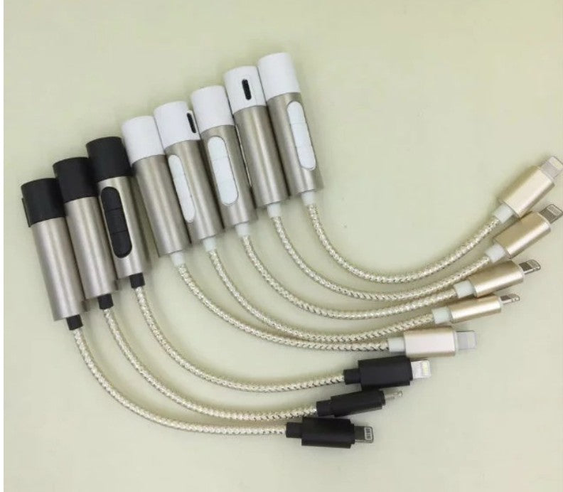 2 in 1 for Lightning to 3.5mm Earphone Headphone