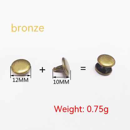 Belt DIY Mounted Rivet Double-sided Rivet Small Flat Nail