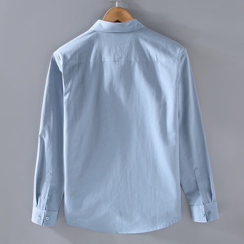 Cotton Long-sleeved Shirt Men's Simple Workwear