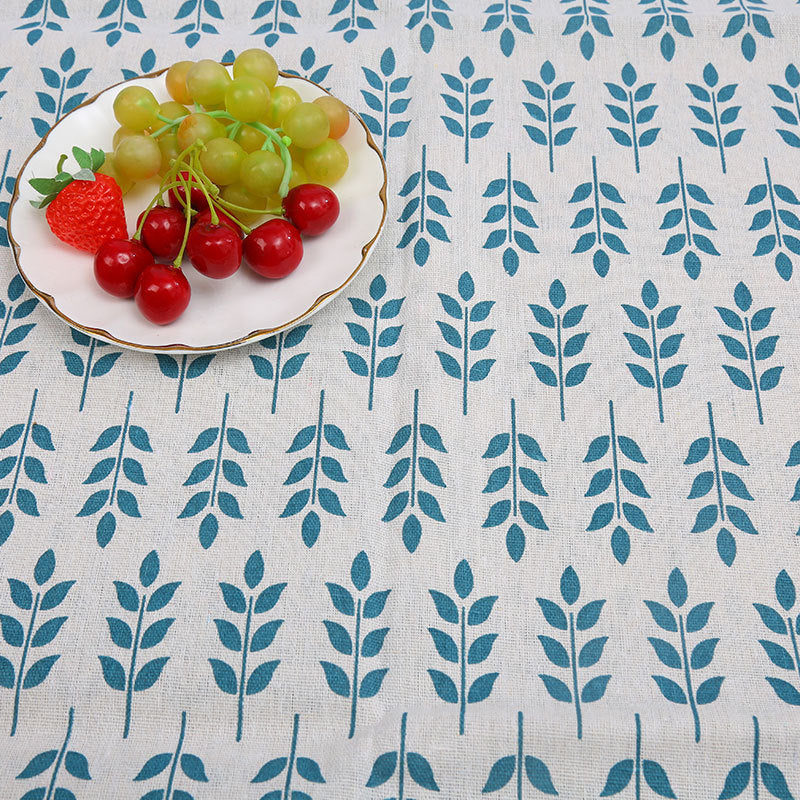 Cotton And Hemp Cloth Plant Tower Series Thickened Printed Fabric Storage Cloth