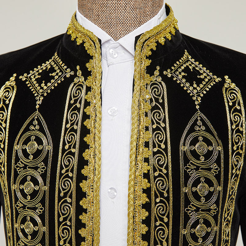 Fashion Personalized Embroidered Costume Men's Jacket