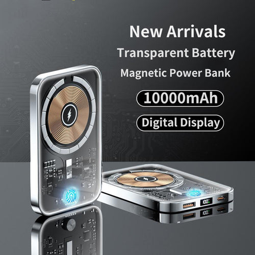 Transparent Magnetic Power Bank 22.5W Fast Charge