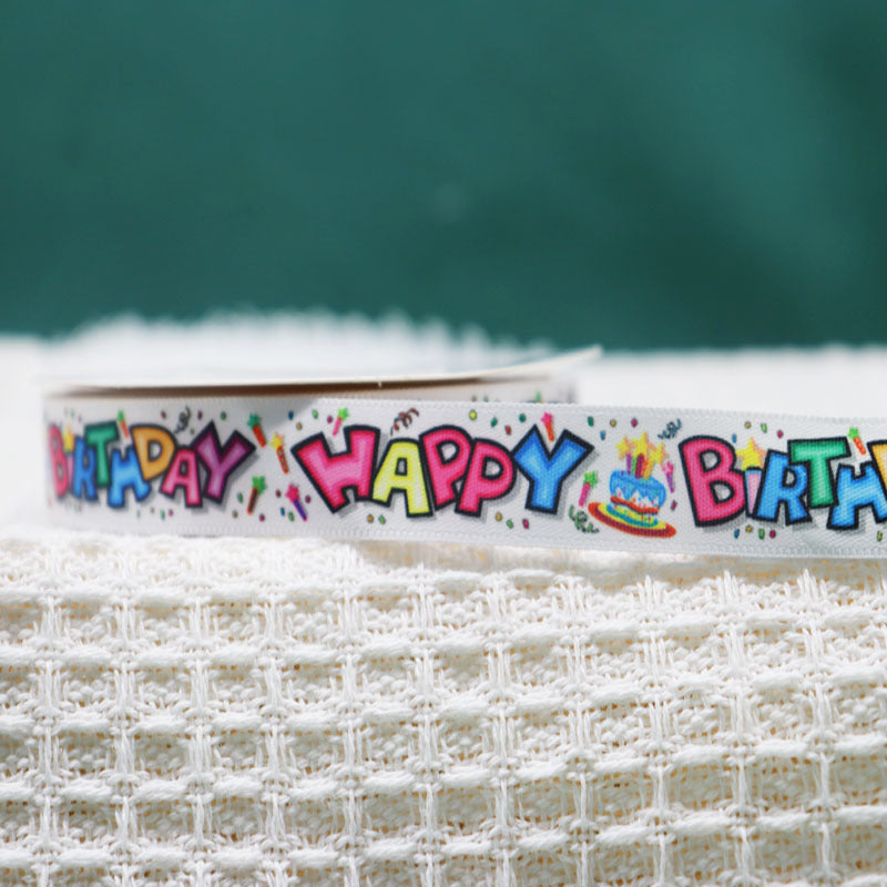 Packing Ribbon Polyester Printing Webbing Bouquet Bandage