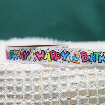 Packing Ribbon Polyester Printing Webbing Bouquet Bandage