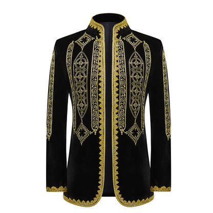 Fashion Personalized Embroidered Costume Men's Jacket