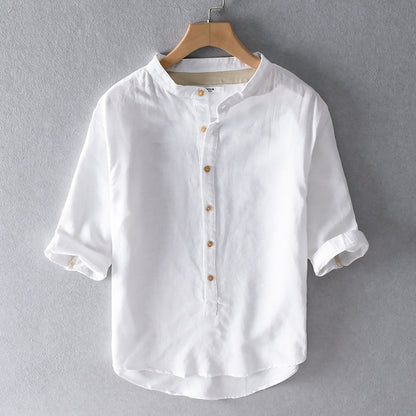 Summer Loose Lapel Top For Men