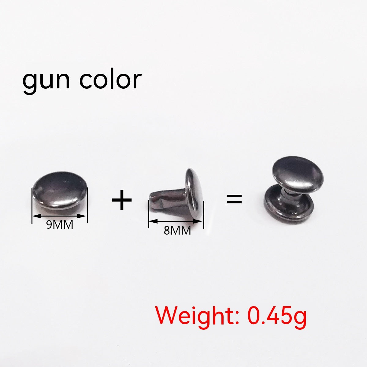 Belt DIY Mounted Rivet Double-sided Rivet Small Flat Nail