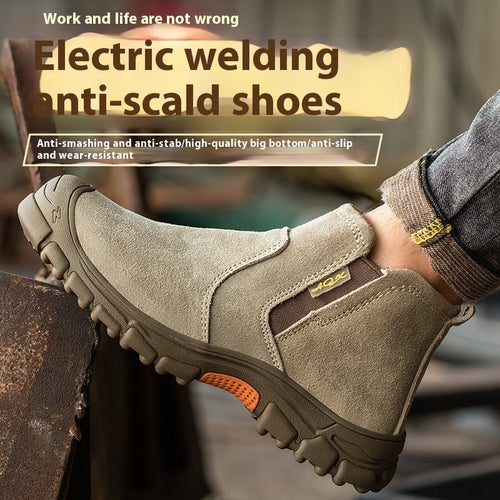 Light Welding Construction Site Work Shoelace Steel Head