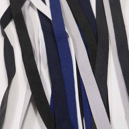 1cm Polyester Plain Weave With Black And White Textile Accessories