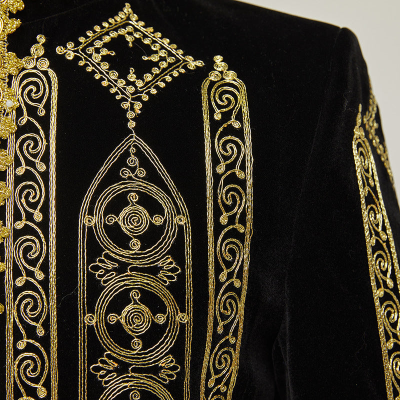 Fashion Personalized Embroidered Costume Men's Jacket