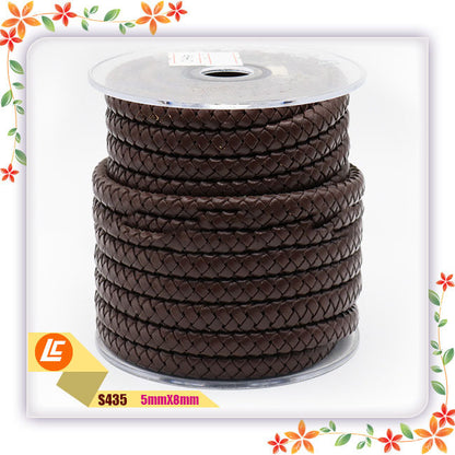 Braided Rope Colored Flat Braided Cowhide Rope Ornament